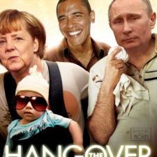 Obama, Merkelová a Putin vo filme "Hangover"