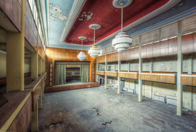 abandoned event hall