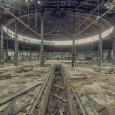 abandoned train depot