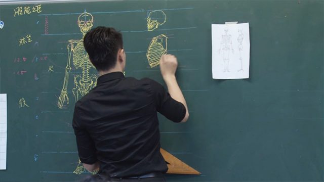 Chinese teacher anatomical chalkboard drawings 6.jpg