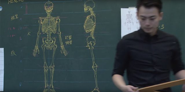 Chinese teacher anatomical chalkboard drawings 7.jpg