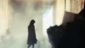 Mysterious Woman. Mystery Woman In Mist Silhouette