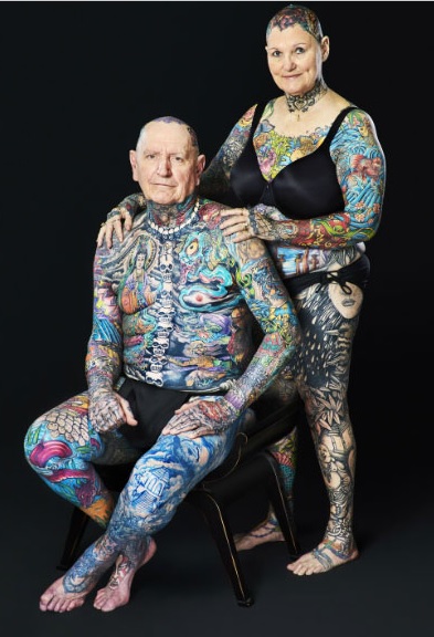 http://www.guinnessworldrecords.com/news/2016/9/senior-citizen-breaks-record-for-most-tattoos-on-the-body-443144