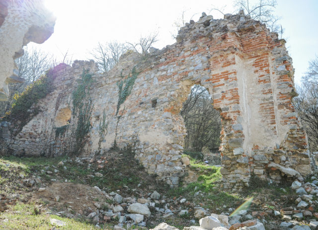 zoborský kláštor, ruiny