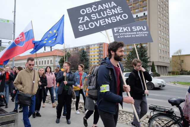 Pochod za slušné Slovensko