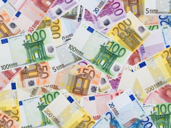 Eurobankovky rôznych hodnôt