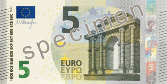 Od štvrtka v eurozóne zavedú novú päťeurovú bankovku