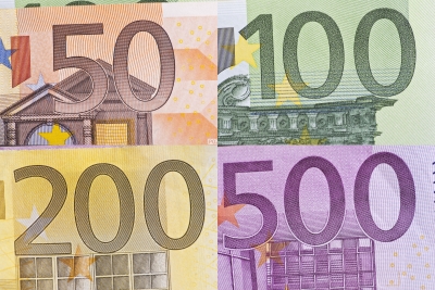 50, 100, 200 a 500 eurová bankovka