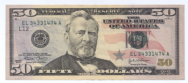 bankovka 50 dolárov