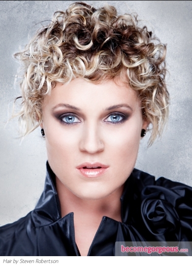 super short curly hairstyles 2011