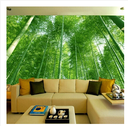 bamboo forest landscape 3D Wallpaper stereoscopic large mural wallpaper living room bedroom sofa TV background wall