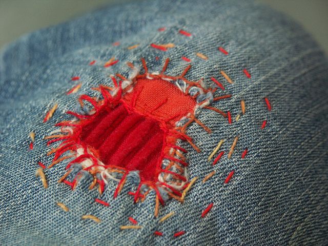 How to Mend Jean Holes in Cutest Way5