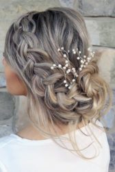 Wedding hairstyle trends low messy updo with braid karina kotok via instagram 334x500.jpg