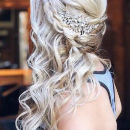 Wedding hairstyles 2019 braided crown on long blonde hair hairandmakeupbysteph 334x500.jpg