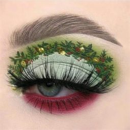 vianočný makeup