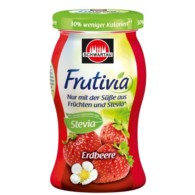 Sugar free strawberry jam with stevia 260g.png