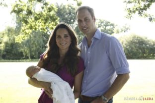 Rodinné fotky princa Williama a Catherine s bábätkom