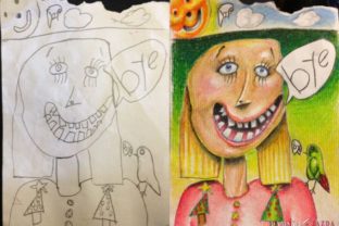Kreatívny otec mení kresby detí na umelecké diela