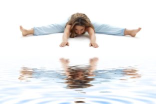 Jóga, cvičenie, cvik, cvičiť, joga, žena, voda