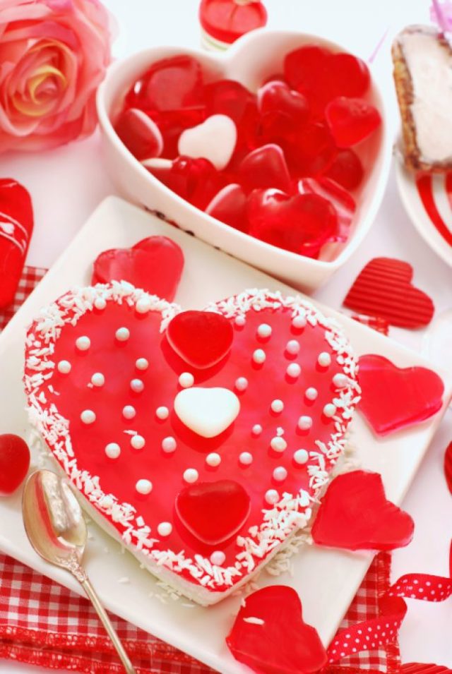 Koláč, srdce, zákusok, torta, sv. Valentín, recepty