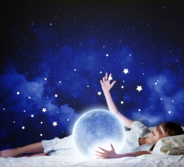 Snívať, sny, spánok, snívanie, spať, sen, žena, noc, hviezdy, fantázia