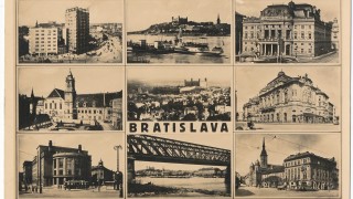Bratislava, pohľadnica, 1946