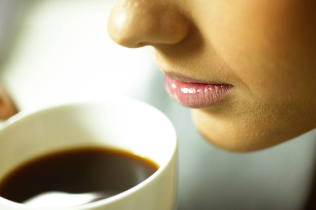 Káva, nápoj, šálka kávy, žena, piť