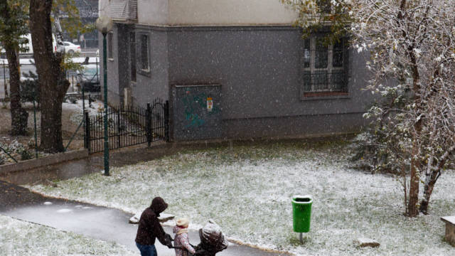 Prvý sneh v Bratislave