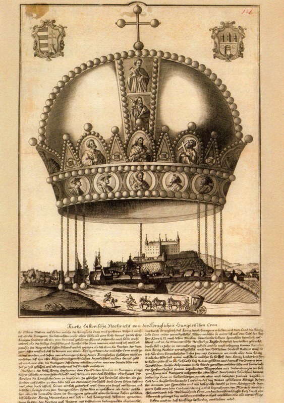 Kralovska uhorska koruna nad bratislavou 1742 staraba.jpg