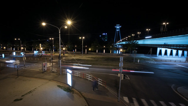 Verejné osvetlenie, Rázusovo nábrežie, Most SNP