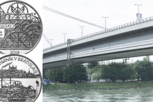 Most, Dunaj, pamätná minca
