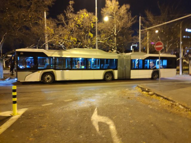 Testovací elektrobus v Bratislave
