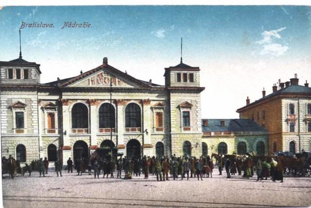 Bratislava hlavá stanica pred 100 rokmi
