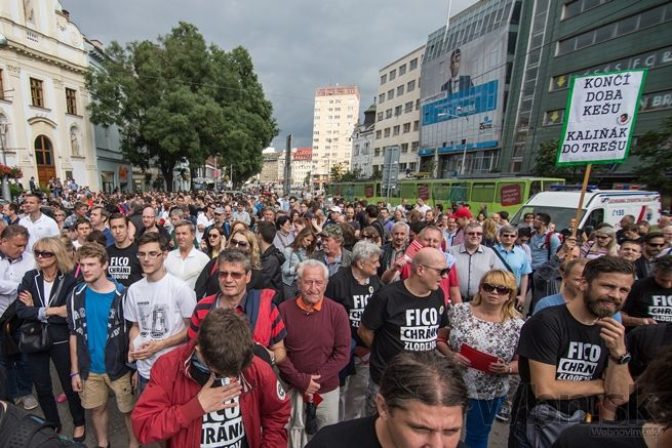 V Bratislave sa konal druhý protest proti Kaliňákovi