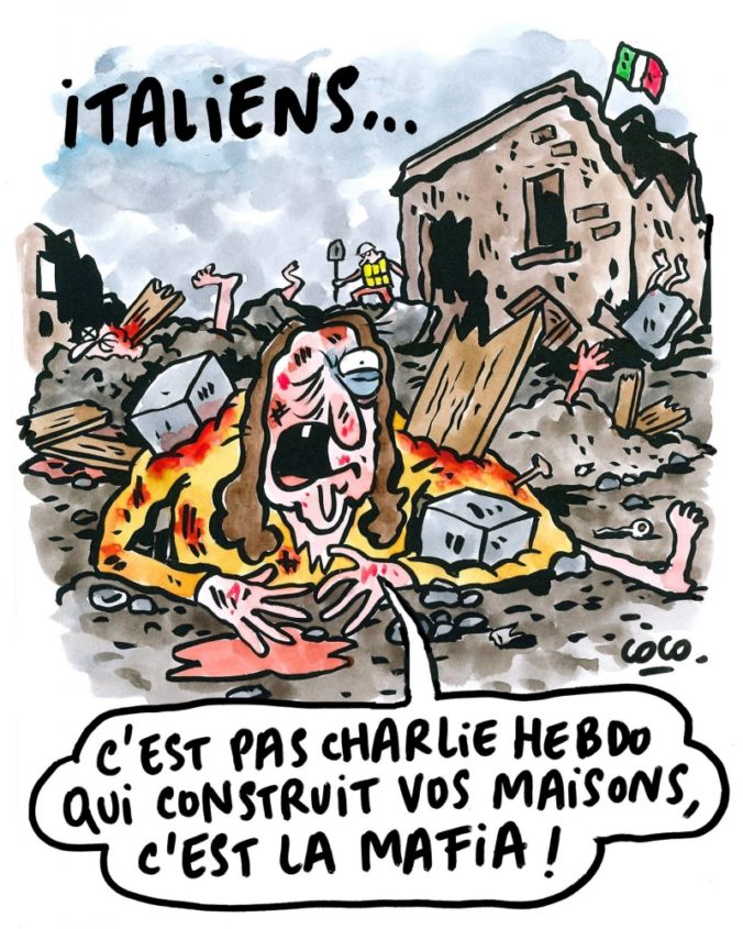 Charlie Hebdo provokuje, karikatúrou rozhorčil Talianov