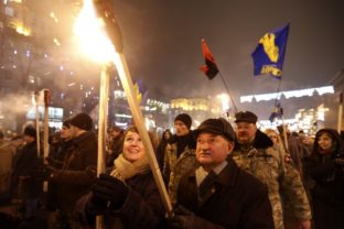 Nacionalisti v Kyjeve oslavovali narodeniny Stepana Banderu