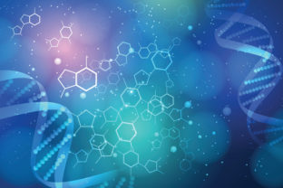DNA vector medical background