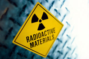 Image of radioactive materials sign