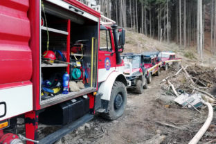 HASIČI: Požiar lesa v Gaderskej doline
