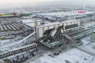 havária, vlak, Ankara