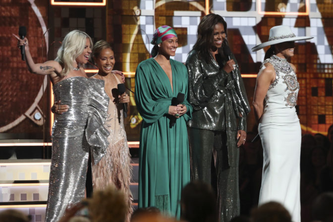 Lady Gaga, Jada Pinkett Smith, Alicia Keys, Michelle Obama, Jennifer Lopez