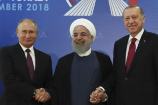 Turecko, Irán, Rusko, Recep Tayyip Erdogan, Hassan Rúhání, Vladimir Putin