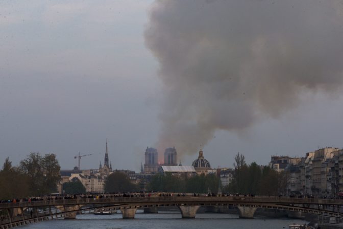 Katedrála Notre Dame, Paríž, požiar
