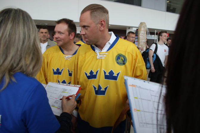 MS v hokeji 2019 - Fanúšikovia Švédsko
