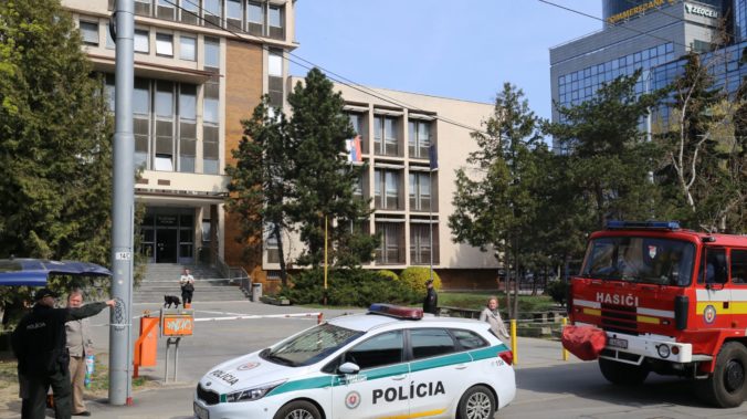 Košický Krajský súd, bombový poplach, polícia