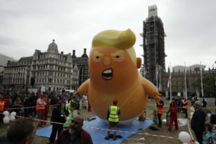 protest, Londýn, Donald Trump