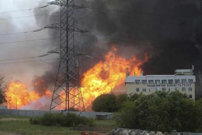 Rusko, požiar, tepelná elektráreň