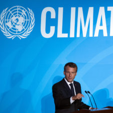 Emmanuel Macron, klimatický štrajk OSN