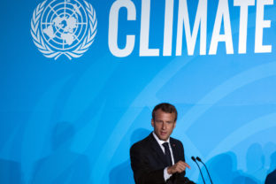 Emmanuel Macron, klimatický štrajk OSN