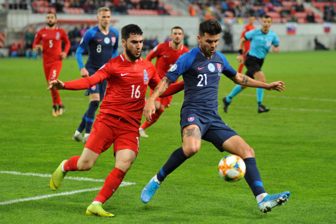 Futbal (kvalifikácia o Euro 2020): Slovensko - Azerbajdžan, Michal Ďuriš